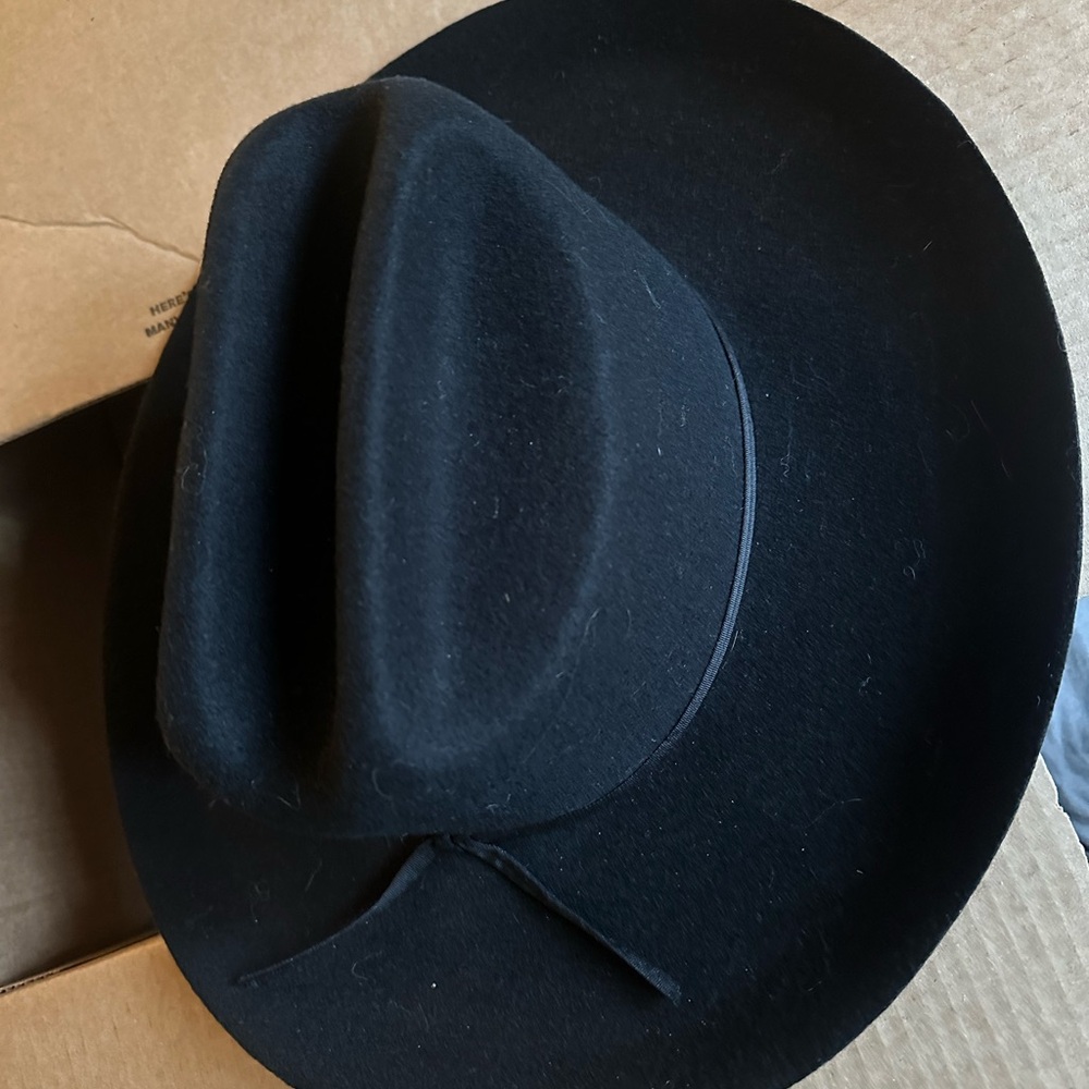 GIGI PIP Sleek Black Western Ezra Hat